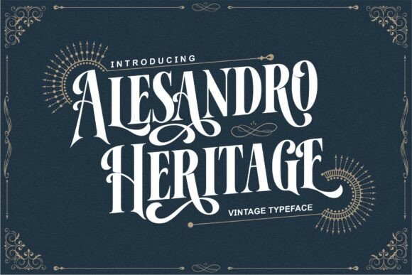 Alesandro Font: Vintage Elegance for Designers