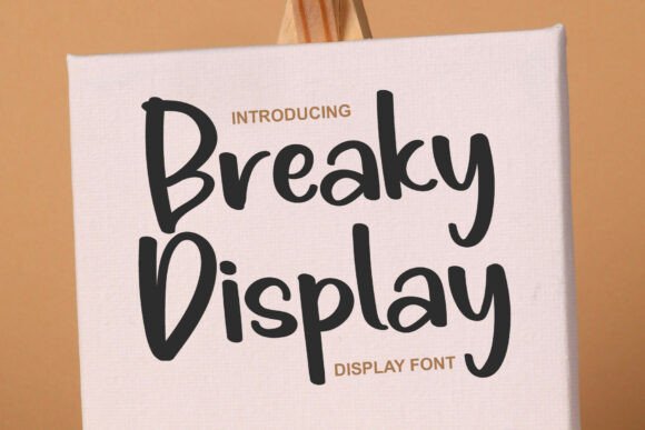 Breaky Display Font for Creative Makers