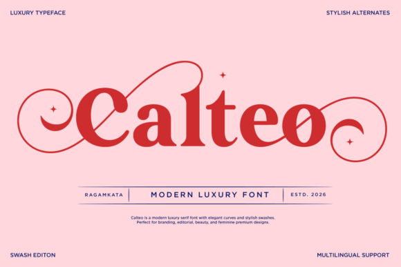 Calteo Font for Elegant Design