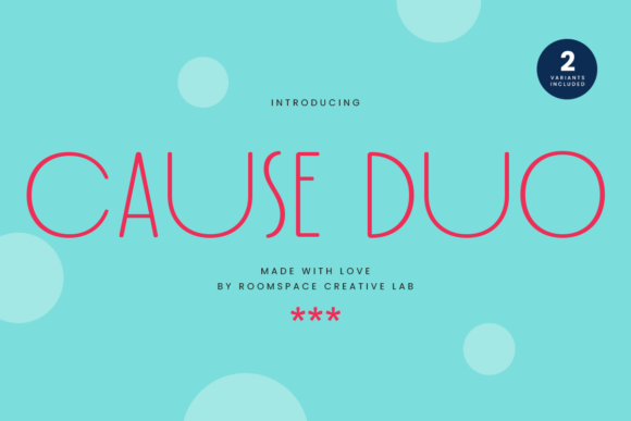 Cause Duo Font: A Playful Sans Serif for Craft Creations