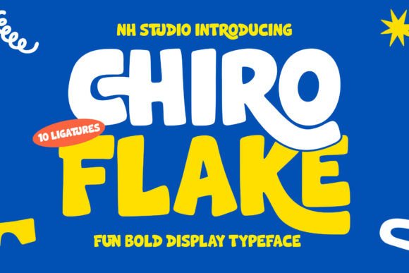 Chiro Flake Font for Creative Makers