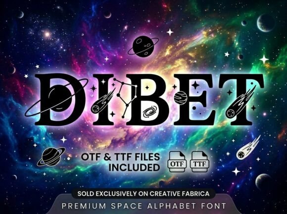 Dibet: A Cosmic Font for Business Branding