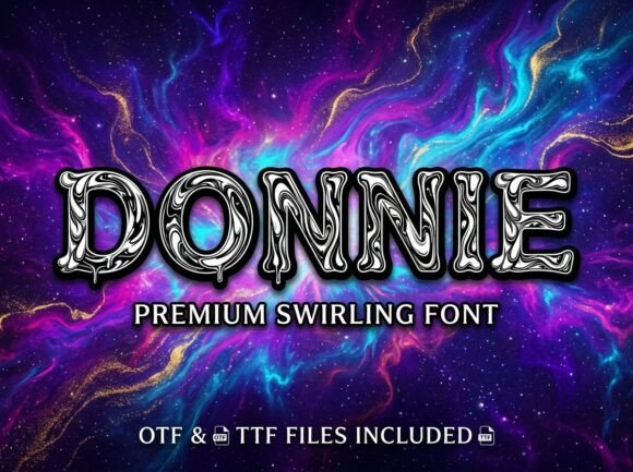 Donnie Font: Bold & Trippy Branding