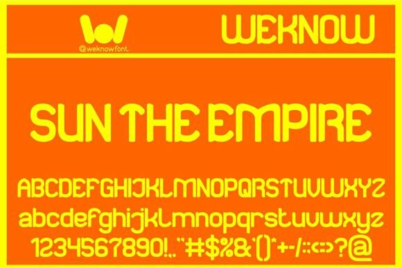 Font Review: Sun the Empire for Modern Branding