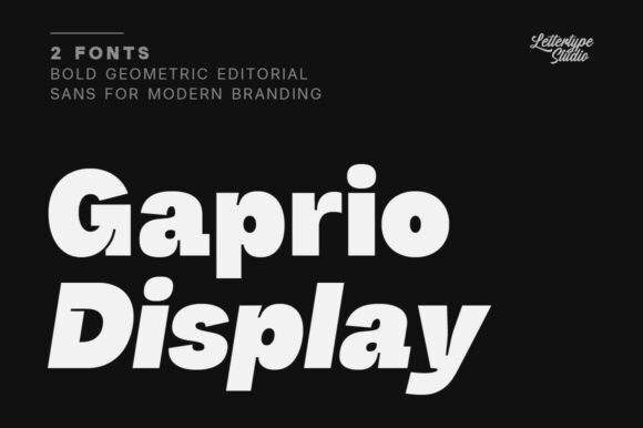 Gaprio Display Font for Creative Makers