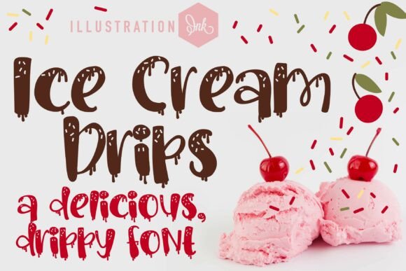 Ice Cream Drips Family Font