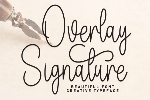 Overlay Signature Font
