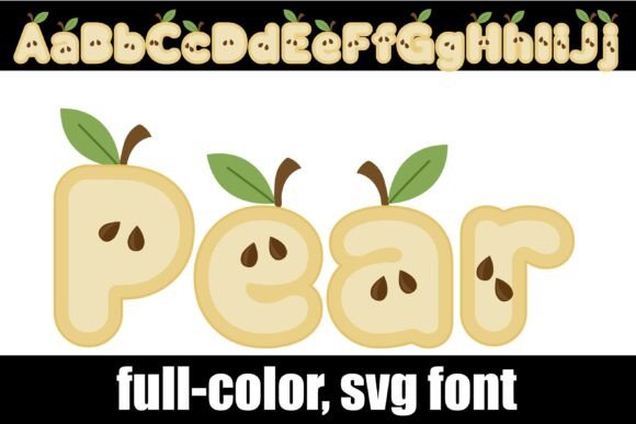 Pear: A Whimsical Font for Autumn Design