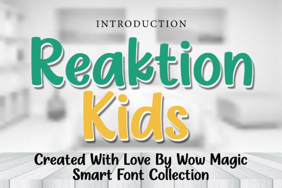 Reaktion Kids Font for Creative Projects