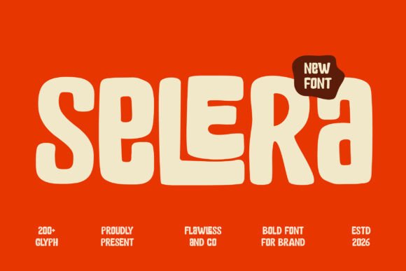 Selera: A Bold Display Font for Food Branding