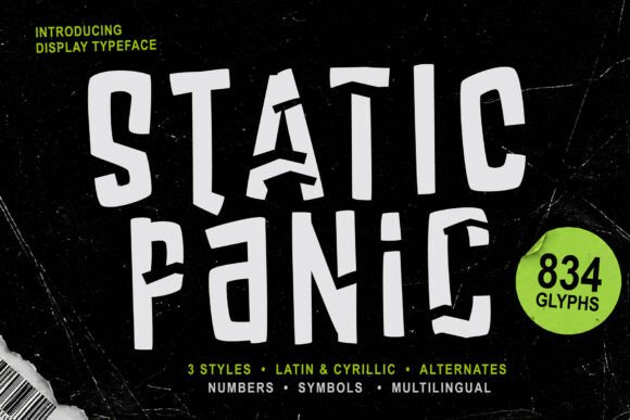 Static Panic Font for Bold Web Design