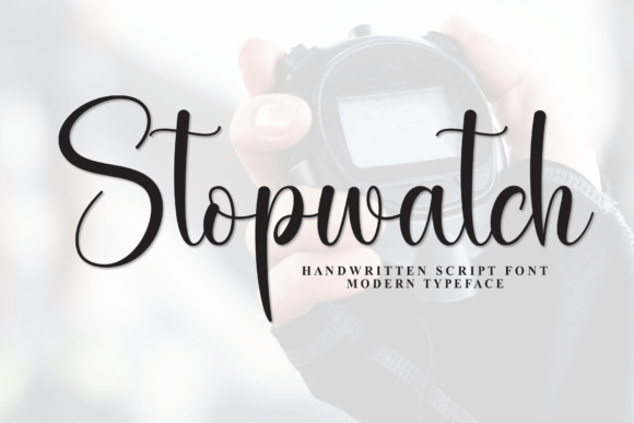 Stopwatch Font for Editorial Design