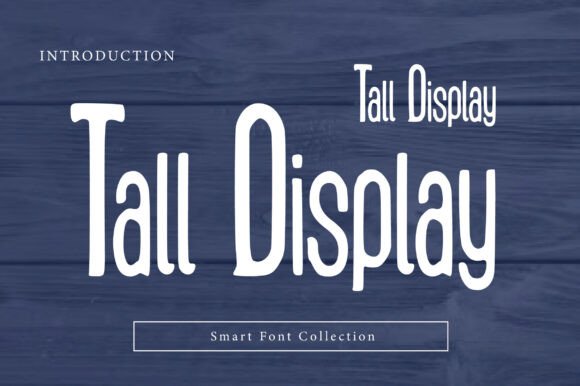 Tall Display Font for Modern Branding and Vertical Design Projects