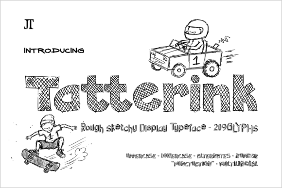 Tatterink Font for Creative Branding