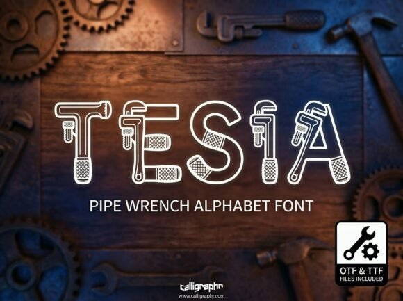 Tesia: A Bold Display Font