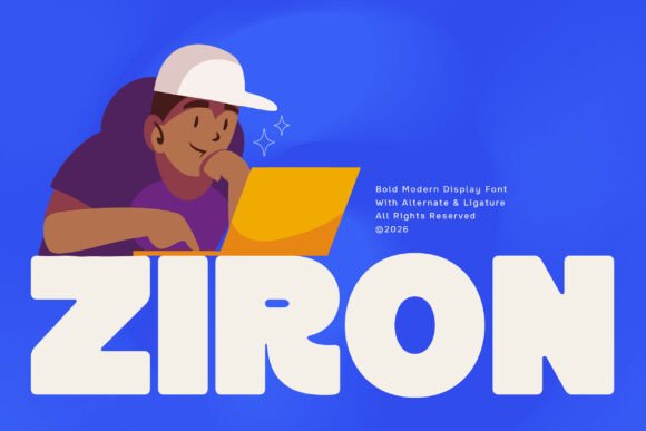 Ziron: Bold Display Font for Digital Marketing